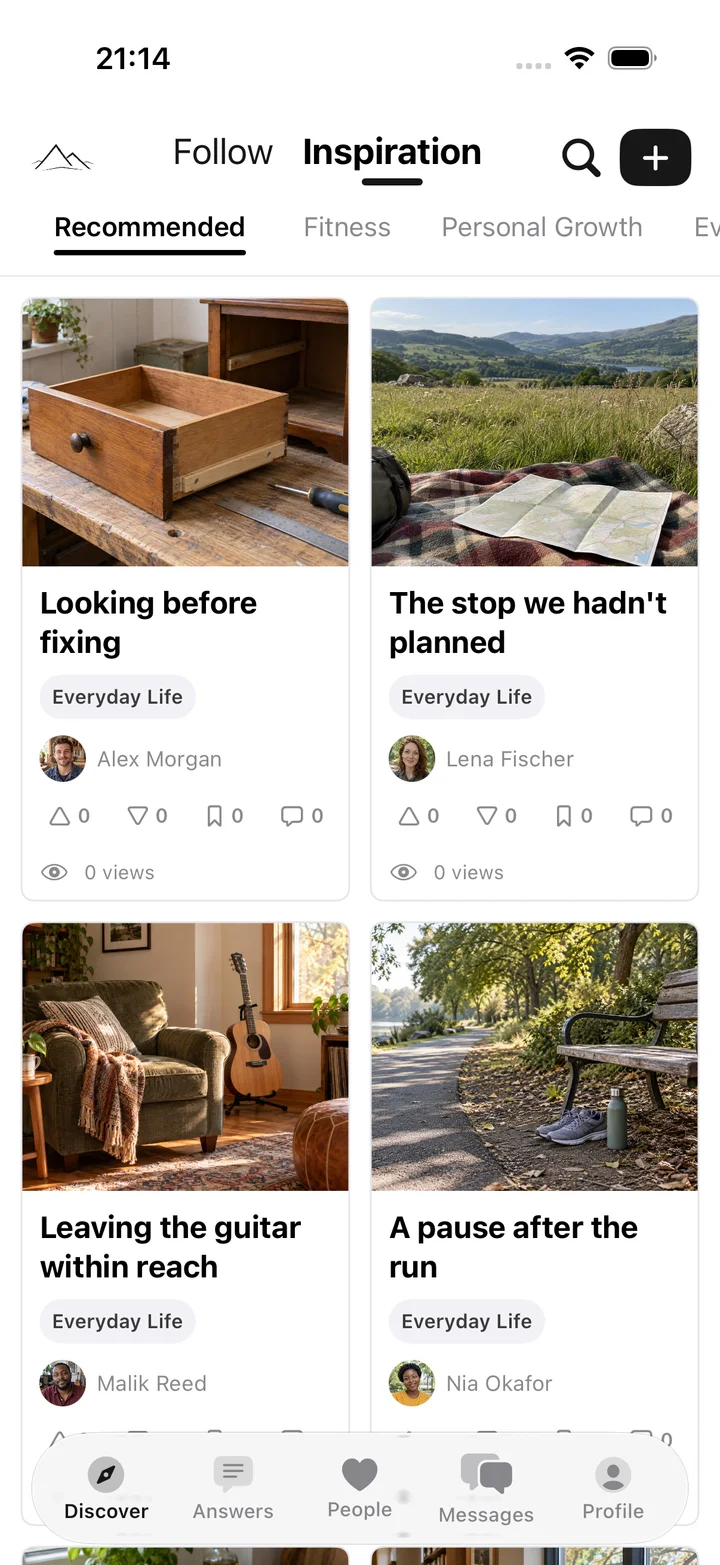 Green Mountains app: Find something in common
